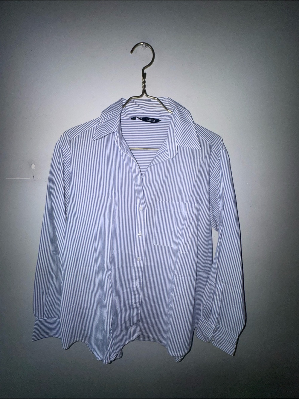 Classic Blue Stripe Button-Up Shirt